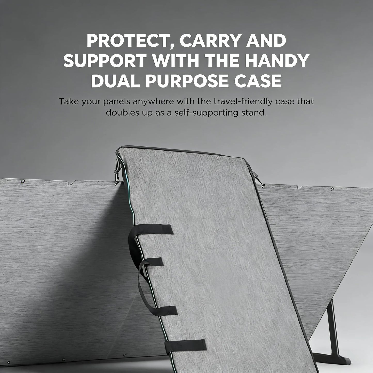 400W Portable Solar Panel, Foldable, IP68 Waterproof with Stand