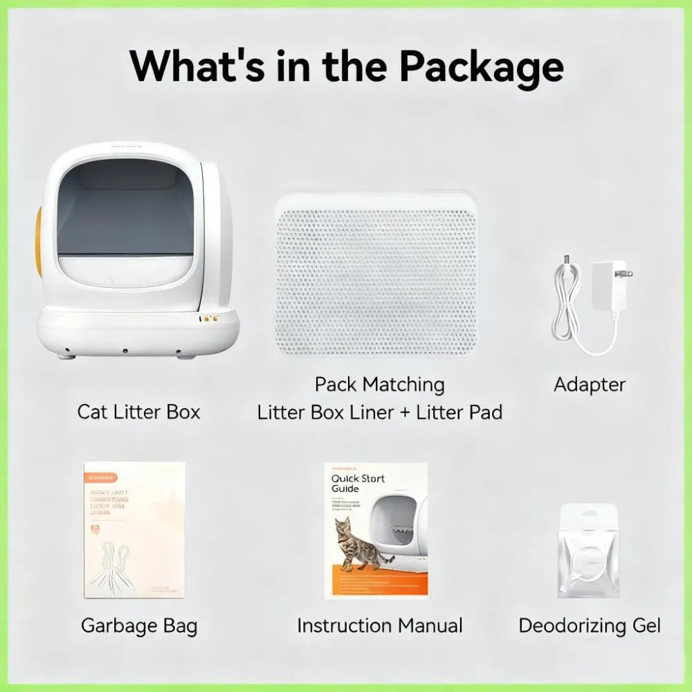 Self-Cleaning Cat Litter Box – App-Controlled, Extra-Large 75L Low-Entry for Multi-Cat Homes