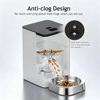 Automatic Pet Feeder with Customizable Feeding Options