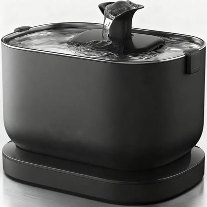 Wireless Cat Water Fountain - 5000mAh Battery, Dual Modes, 4-Stage Filtration