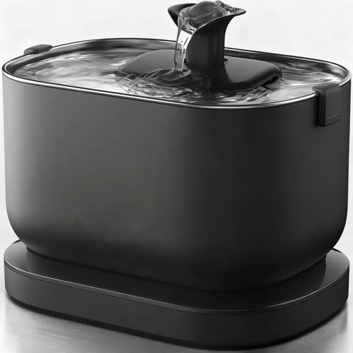 Wireless Cat Water Fountain - 5000mAh Battery, Dual Modes, 4-Stage Filtration