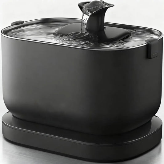 Wireless Cat Water Fountain - 5000mAh Battery, Dual Modes, 4-Stage Filtration