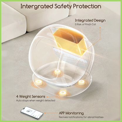 Self-Cleaning Cat Litter Box – App-Controlled, Extra-Large 75L Low-Entry for Multi-Cat Homes