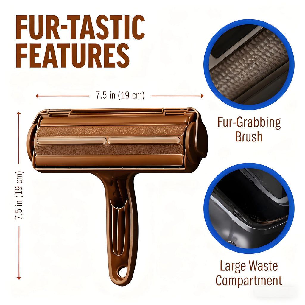 Pet Hair Roller - Effective, Reusable, Suitable for Furniture & Cars