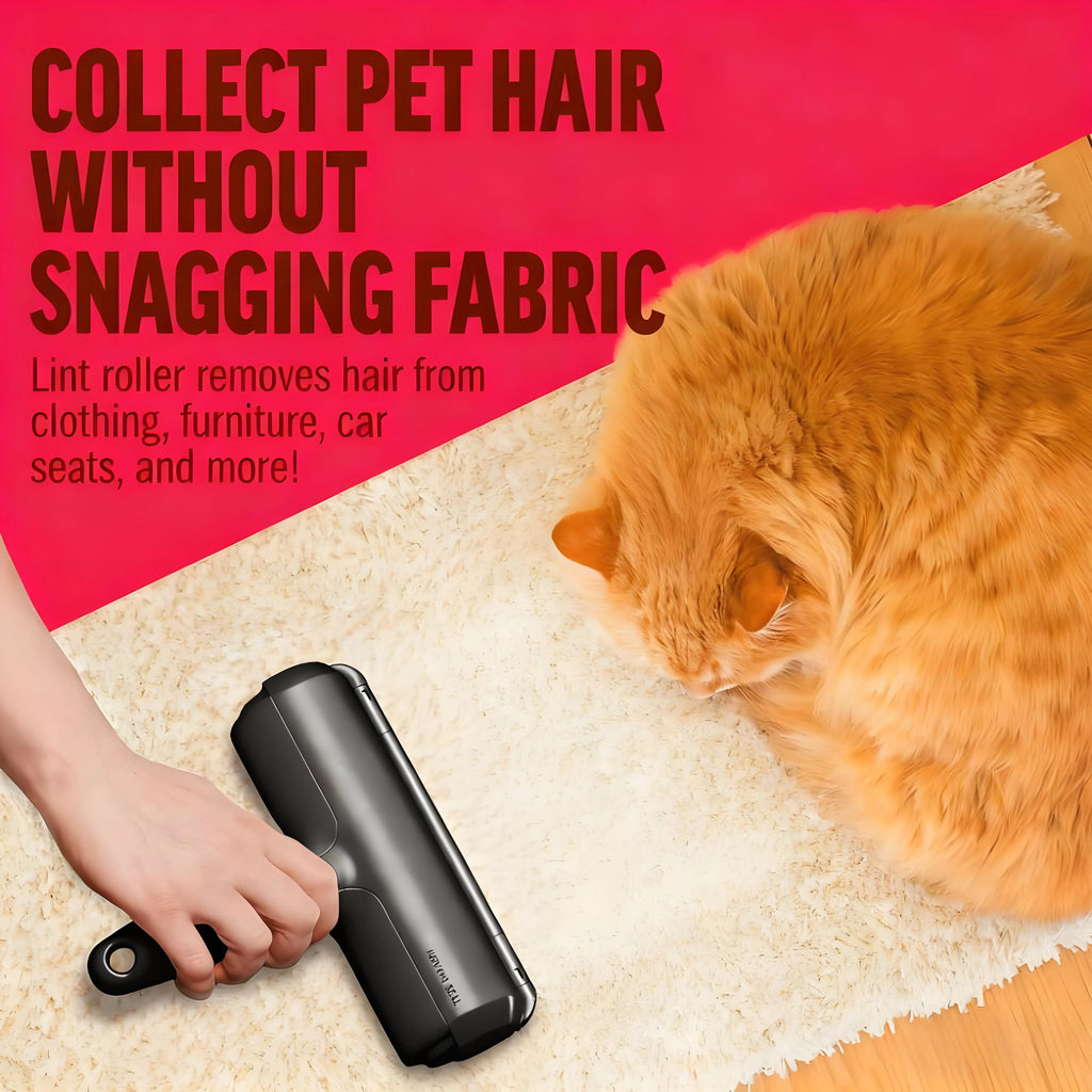 Pet Hair Roller - Effective, Reusable, Suitable for Furniture & Cars