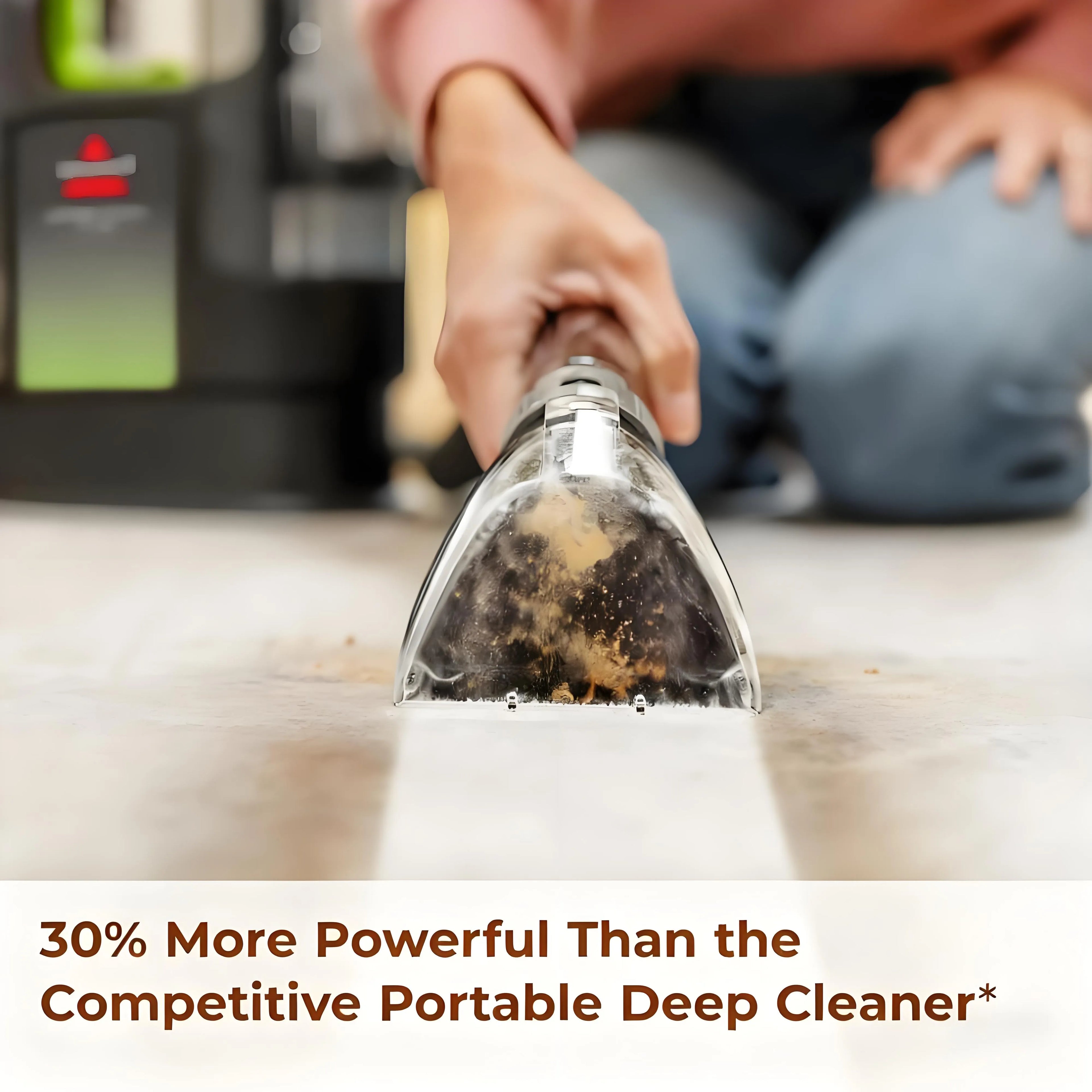 Powerful Suction with Self-Cleaning Tool - Stain Remover for Pet Families