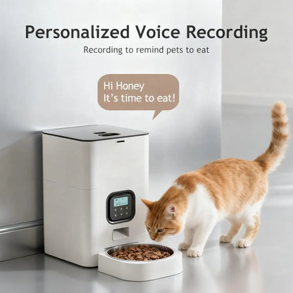 Automatic Pet Feeder with Customizable Feeding Options