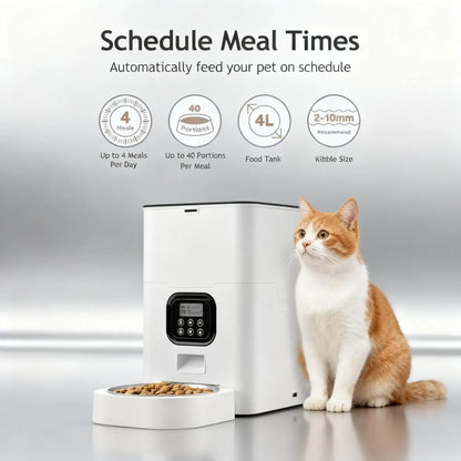 Automatic Pet Feeder with Customizable Feeding Options