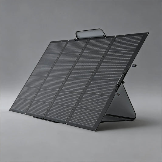 400W Portable Solar Panel, Foldable, IP68 Waterproof with Stand
